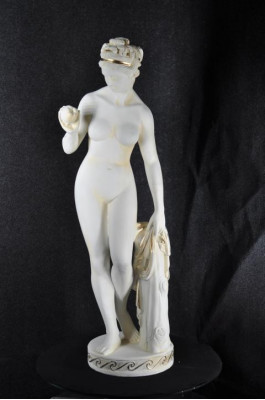 Antik Marmor Stil Statue Eva mat Apel XXL Figur Statuen Skulptur Deko PG010