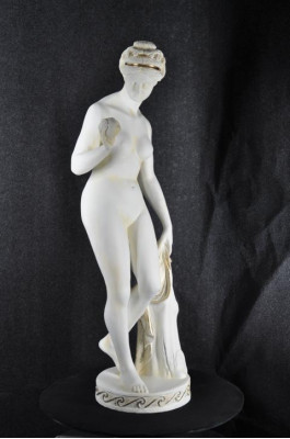 Antik Marmor Stil Statue Eva mat Apel XXL Figur Statuen Skulptur Deko PG010
