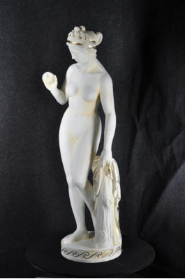 Antik Marmor Stil Statue Eva mat Apel XXL Figur Statuen Skulptur Deko PG010