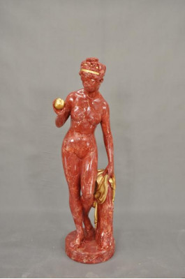 Antik Marmor Stil Statu Eva mat Apel XXL Figur Statuen Skulptur Deko PG0010