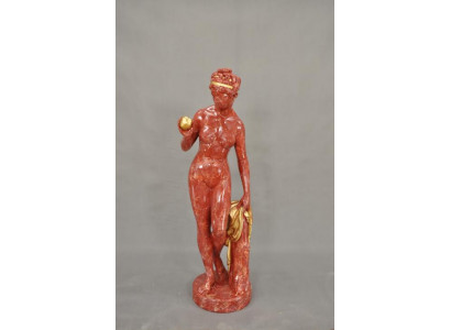 Antik Marmor Stil Statu Eva mat Apel XXL Figur Statuen Skulptur Deko PG0010