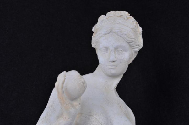 Antik Marmor Stil Statu Eve mat Apel XXL Figur Statuen Skulptur Deko PG0346