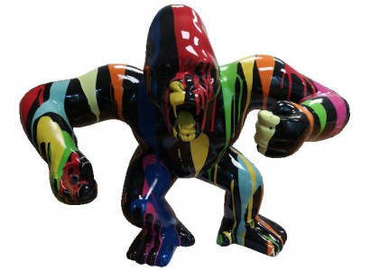 Statuen Dekoratioun Deko Gorilla Gaart Nei Designer Figur Statue Modern Figuren