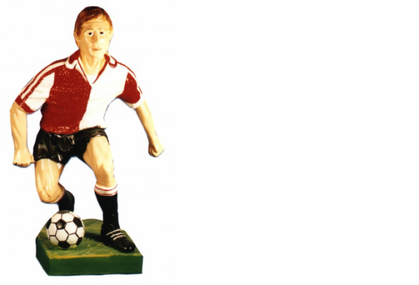 Design Fussballspiller II Figur Statue Skulptur Figuren Skulpturen Dekoratioun 7614