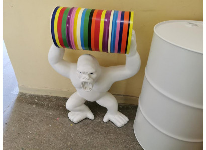 Designerfigur Statue Modern Figuren Statuen Dekoratioun Deko Gorilla Gaart Nei