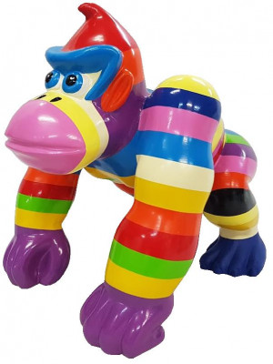 Abstrakt Statuen Gorilla Figuren Dekoratioun Deko Gaart Designer Figur Statue