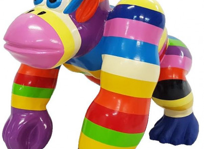 Abstrakt Statuen Gorilla Figuren Dekoratioun Deko Gaart Designer Figur Statue