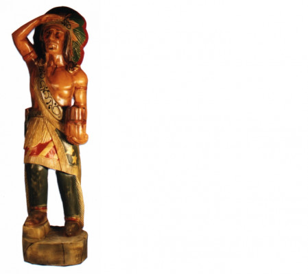 Design Amerikaneschen Indianer Figur Statue Skulptur Figuren Skulpturen Dekoratioun Deko