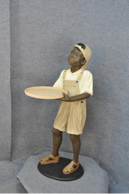Ständer Ablag Karten Gedrénks Figur Figuren Statu Jong Gastronomie Skulptur