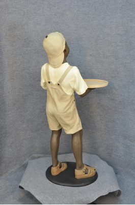 Ständer Ablag Karten Gedrénks Figur Figuren Statu Jong Gastronomie Skulptur