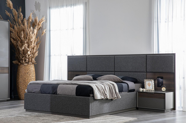 Bett 2x Nuetsdësch Kommode 4tlg. Set Schlofkummer Luxus Nei