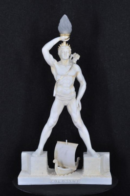 Steeluuchte Lampe Luucht Antik Statu Figur Skulpturen Skulptur Statuen KOLOSS