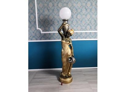Stehlampe Lampe Luucht Statuestatuette Figur Skulpturen Skulptur Statuen Standluucht