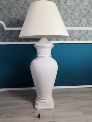 XXL Design Steellampe Vase Steellampe Lampen Beliichte Vitrine 132cm Regal