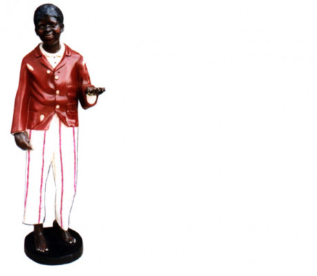 Design donkel Hautfaarf Figur Statu Skulptur Figuren Skulpturen Dekoratioun Dekoréieren