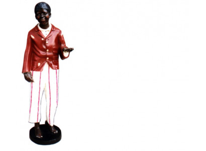 Design donkel Hautfaarf Figur Statu Skulptur Figuren Skulpturen Dekoratioun Dekoréieren
