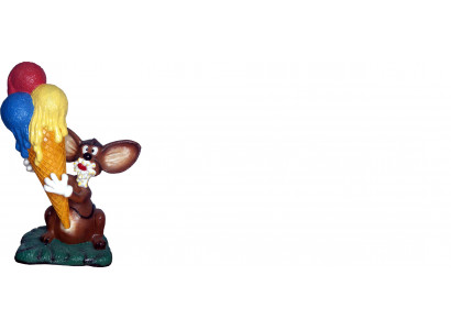 Design Maus mat Äis Figur Statu Skulptur Figuren Skulpturen Dekoratioun Glacebuttek