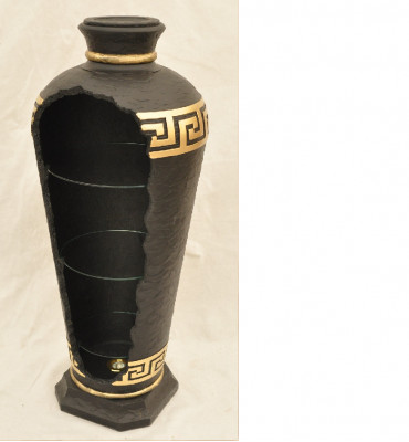 XXL Medusa Antikstil Vitrin Bar Buedem Vase Schaf Vitrinnesail 127cm Neien