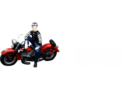 Design Motorradfuerer Figur Statu Skulptur Figuren Skulpturen Dekoratioun 5687