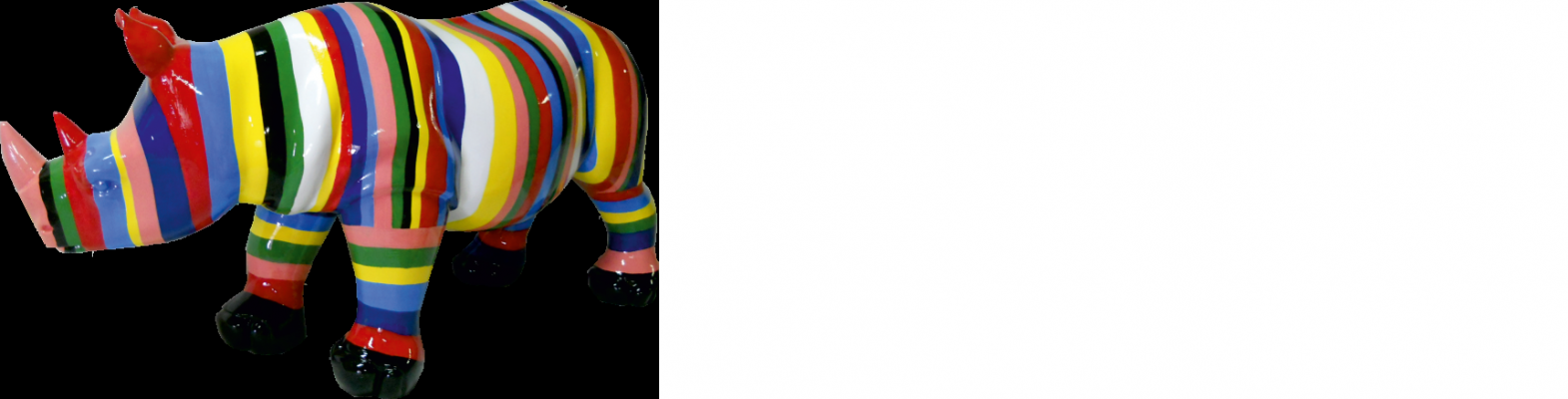 Design Nashorn Figur Statue Skulptur Figuren Skulpturen Dekoratioun Deko 3092 Nei