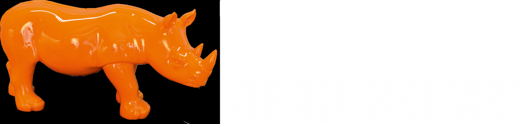 Design Nashorn Figur Statue Skulptur Figuren Skulpturen Dekoratioun Deko 3087 Nei
