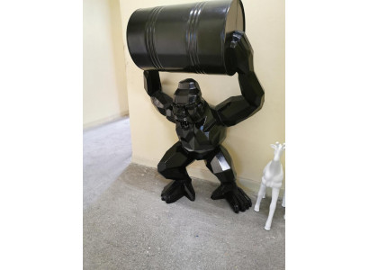 Designer-Figur Statue Modern Figuren Statuen Dekoratioun Deko Gorilla Gaart Neit