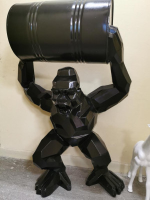 Staatuen Dekoratioun Deko Gorilla Gaart Nei Designer Figur Statue Modern Figuren