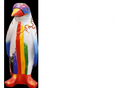 Design Luxus Figur Skulptur Handaarbecht Pinguin Déierskulpturen XXL 67cm Figurën