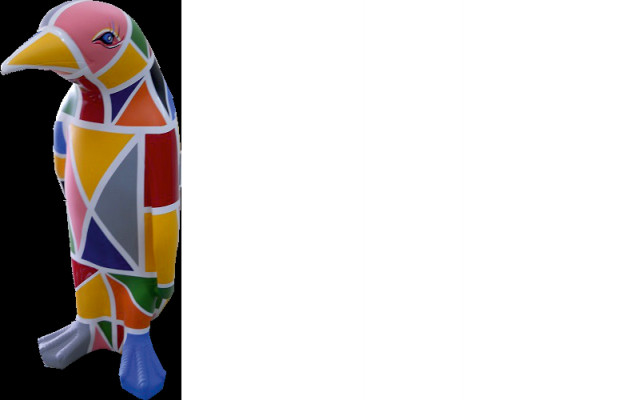 Design Luxus Figur Skulptur Handaarbecht XXL 67cm Pinguin Déier Skulpturen Figuren