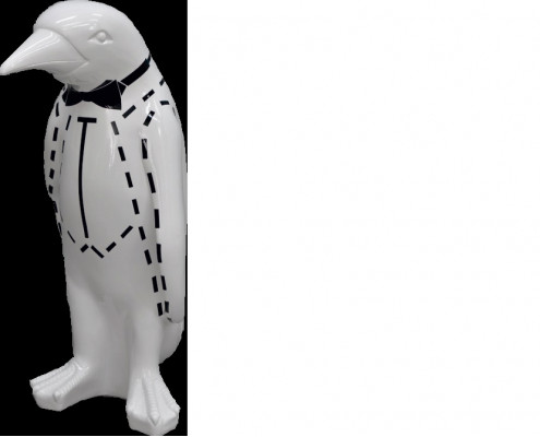 XXL Design 67cm Pinguin Luxus Figur Skulptur Handaarbecht Déierskulpturen Figuren