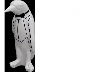 XXL Design 67cm Pinguin Luxus Figur Skulptur Handaarbecht Déierskulpturen Figuren