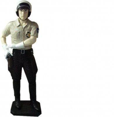 Design Polizist Figur Statue Skulptur Figuren Skulpturen Dekoratioun Deko 5682