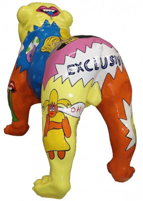 Dekoratioun Hond Gaart Skulptur Skulpturen Design Figur Statu Abstrakt Figuren