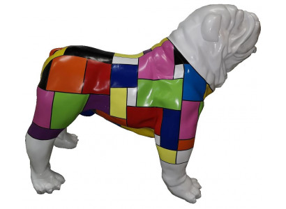 Abstrakt Hond Figur Statue Figuren Dekoratioun Gaart Skulptur Skulpturen 75x90