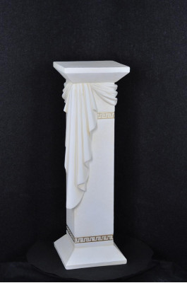 Medusa-Sail, Réimesch Sailen, Marmer Skulptur, Figur, Deko, Dekoratioun, Ständer 1041