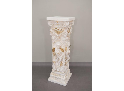 Design-Säule mat Amorette 100 cm Figuren, Säule Sockel, Blummestänner, Statu, Nei