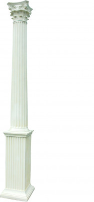 313 cm XXL Grouss Kolonn Stil 1900 Ale Griichesch Antik Stil Restaurant Caffee