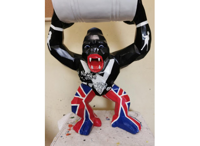 Figuren Statuen Dekoratioun Deko Gorilla Gaart Nei Designer Figur Statue Modern