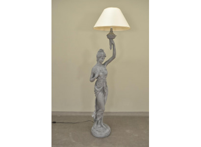 XXL Design Wunnzëmmer Stiellamp Luucht Stee Luuchten Lampe Figur Skulptur Nei