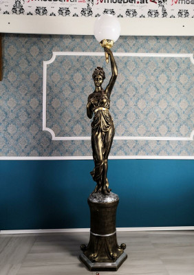 Designer XXL Grouss Statue Lampe Steeluucht Steelampe Steeluucht Luuchten Lampe 227cm