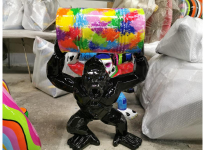 Designer Figur Statue Modern Figuren Statuen Dekoratioun Deko Gorilla Gaart Nei