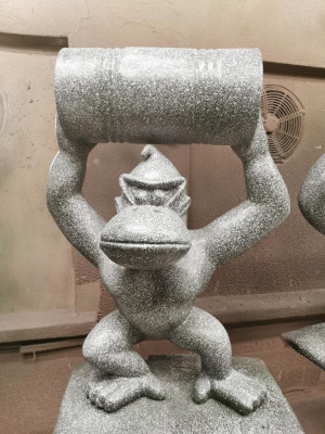 Figuren Statuen Dekoratioun Deko Gorilla Gaart Nei Designer Figur Statue Modern