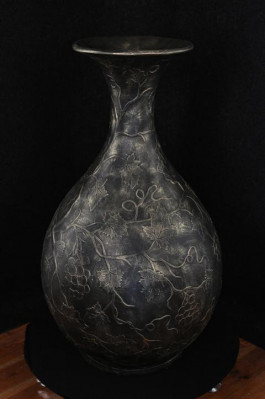 Design Blummen Dëppen Dekoratioun XXL Vase Vasen Handaarbecht Deko Kelch Pokal 0856