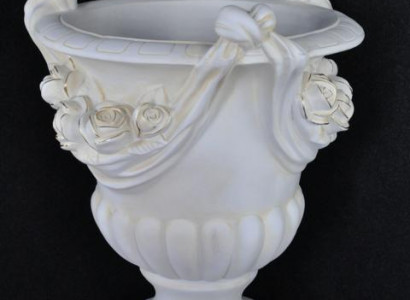 XXL Vase Dësch Dekoratioun Deko Vasen Antik Stil Skulptur Figur Kelch Roum 79cm