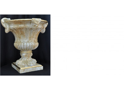 XXL Vase Dësch Dekoratioun Deko Vasen Antik Stil Skulptur Figur Kelch Roum 69cm