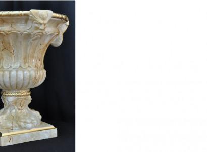 XXL Vase Dësch Dekoratioun Deko Vasen Antik Stil Skulptur Figur Kelch Roum 69cm
