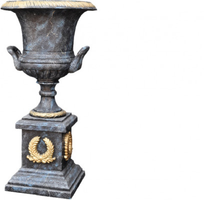 XXL Vase Dësch Dekoratioun Deko Vasen Antik Stil Skulptur Figur Kelch Roum 0877
