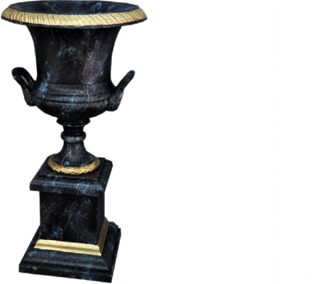 XXL Vase Dëschdekoratioun Deko Vasen antike Stil Skulptur Figur Kalch Roum 0879