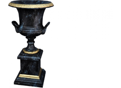 XXL Vase Dëschdekoratioun Deko Vasen antike Stil Skulptur Figur Kalch Roum 0879