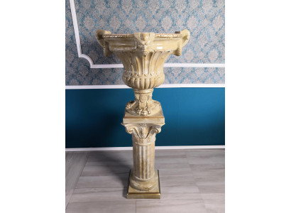 XXL Vase Dëschdekoratioun Deko Vasen 69cm Antik Stil Skulptur Figur Becher Roum